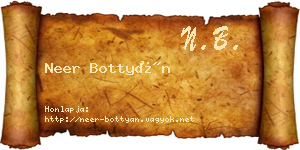 Neer Bottyán névjegykártya
